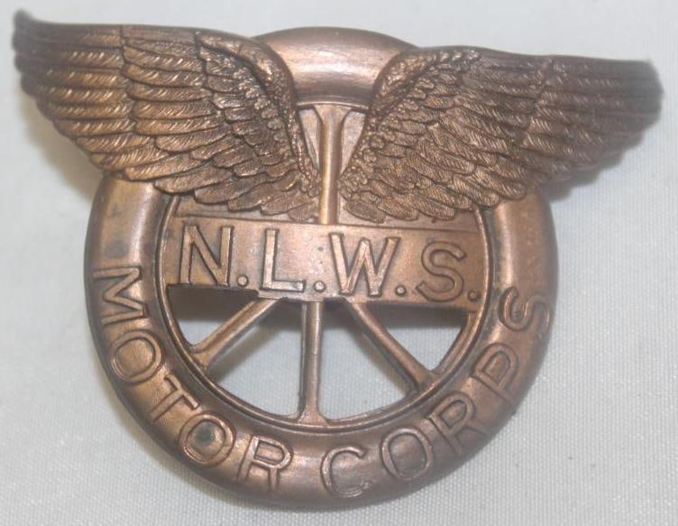 National League for Women's Service Motor Corps Pin Badge (1 of 2)