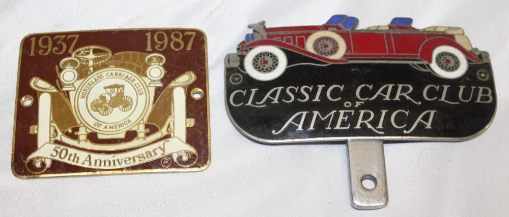 Group of CCCA & HCCA Auto Club Emblem Badges (1 of 2)