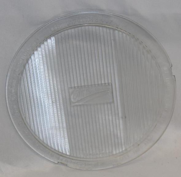 1920's Oldsmobile Glass Headlight Lens Monogram: 8.75" Diameter; The glass is embossed with Oldsmobile