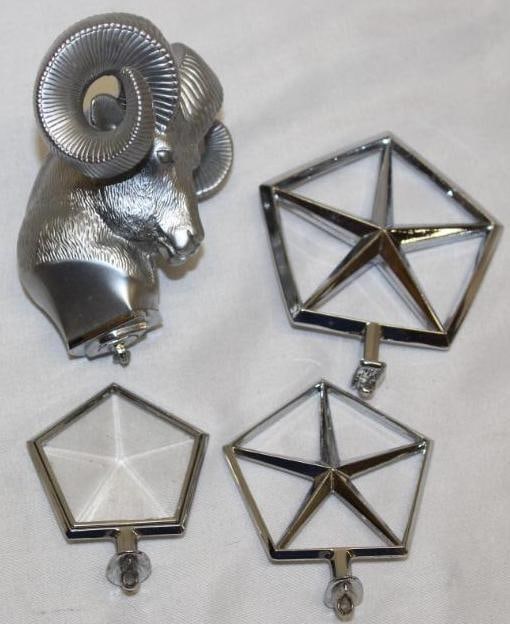 Group of 4 Chrysler Dodge Hood Ornaments (1 of 2)