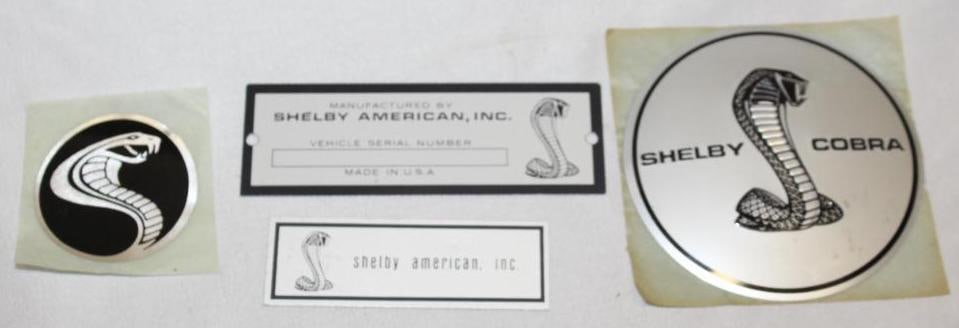 Group of 4 1968-1969 Shelby Cobra Mustang Emblem Badges GT 350 & 500 (1 of 3)