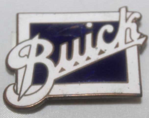 1926-1927 Buick Motor Car Co Radiator Emblem Badge: cloisonne, 1.75" x 1.5"