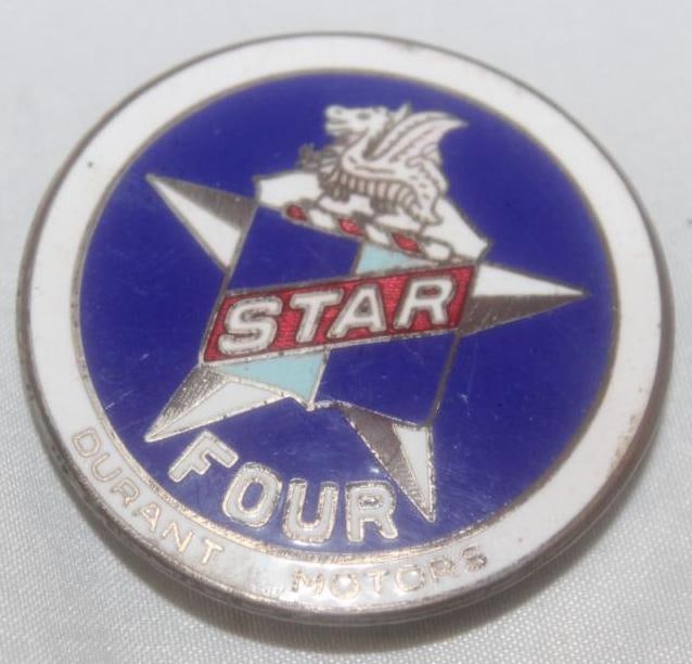 1926-1927 Star Four Durant Radiator Emblem Badge (1 of 2)
