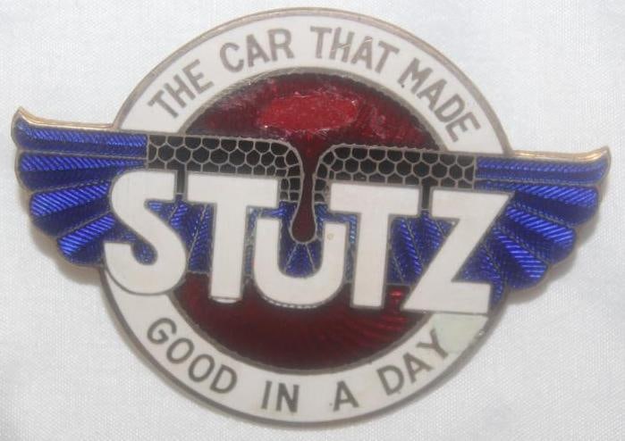 1912-1926 Stutz Motor Car Co Radiator Emblem Badge (1 of 2)
