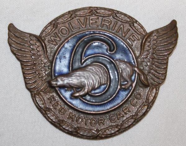 1927 Reo Wolverine 6 Radiator Emblem Badge (1 of 2)