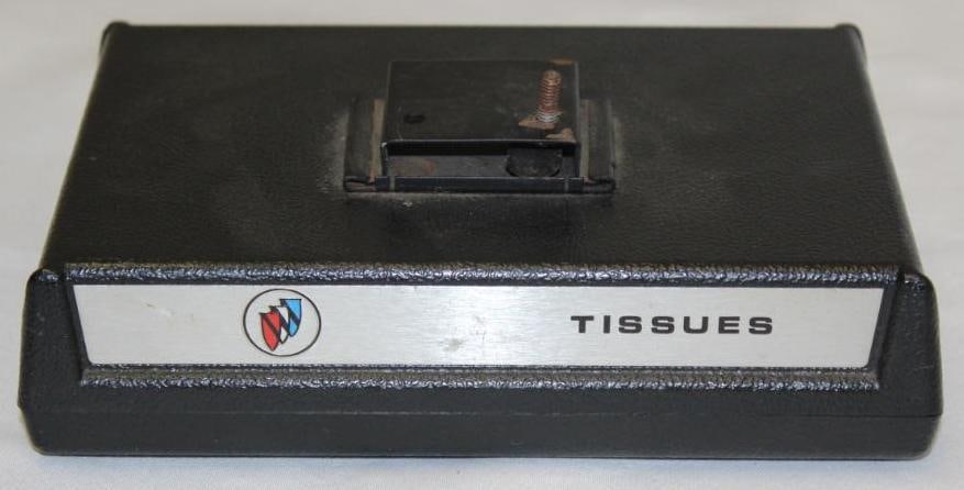 1960's Buick Accessory Tissue Dispenser: 7.5" x 4.75" x 3"
