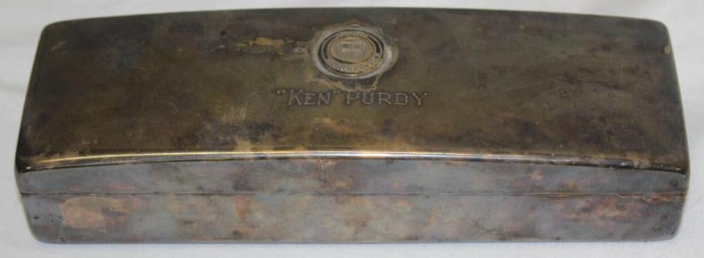 Davis Motor Car Co Silver Display Box: 9.5" x 3.5" x 2"