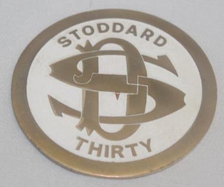1911-1913 Stoddard Dayton 30 Radiator Emblem Badge (1 of 2)