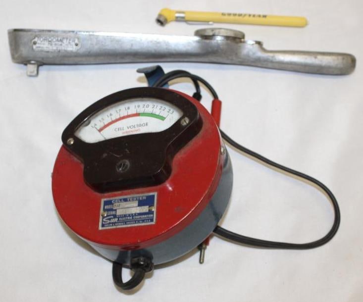 Group of 3 Auto Tools Voltage Meter, Torque Meter, Pressure Gauge (1 of 4)