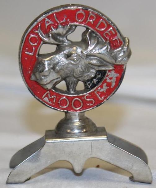 1924 Loyal Order of Moose Boyce Moto-Meter Figural Topper (1 of 3)