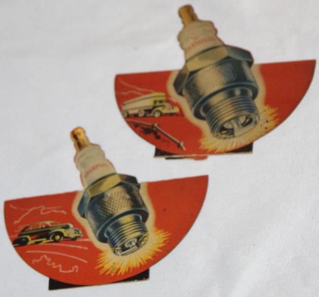 Group of 2 Champion Spark Plug Advertising Fan Pulls (1 of 2)