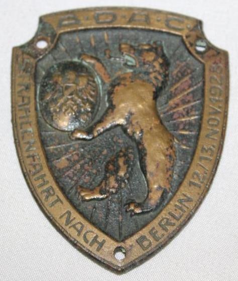 ADAC Berlin Germany Brass Radiator Emblem Badge (1 of 2)