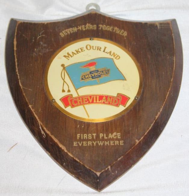 Chevrolet Cheviland 7 Year Award Plaque: 7" x 8"