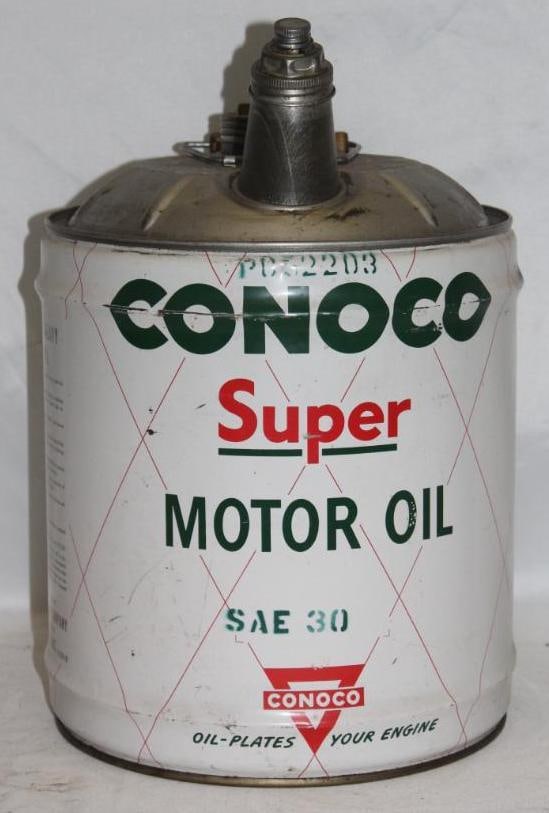Conoco 5 Gallon Super Motor Oil Can (1 of 4)