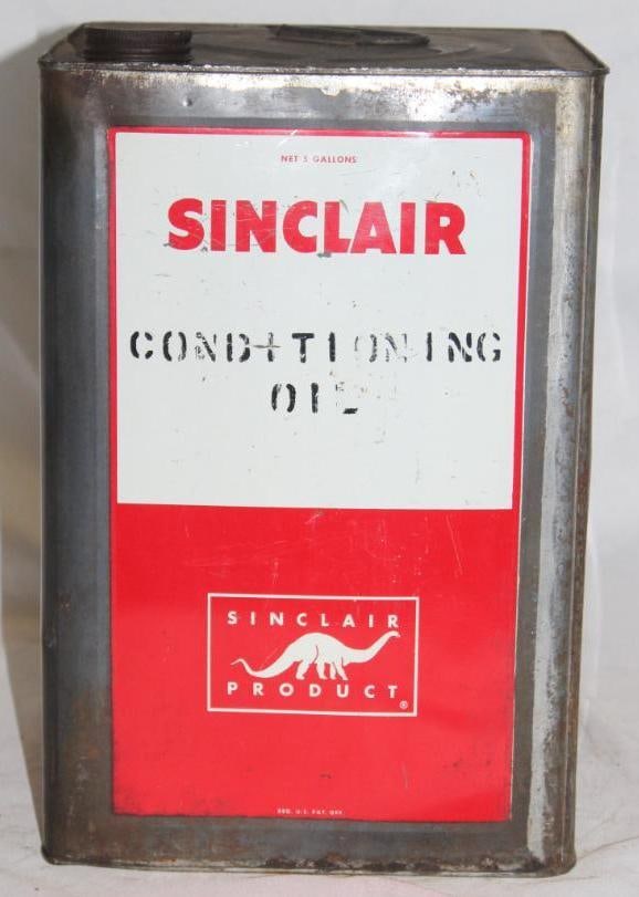 Sinclair 5 Gallon Conditioning Oil Motor Oil Can (1 of 4)
