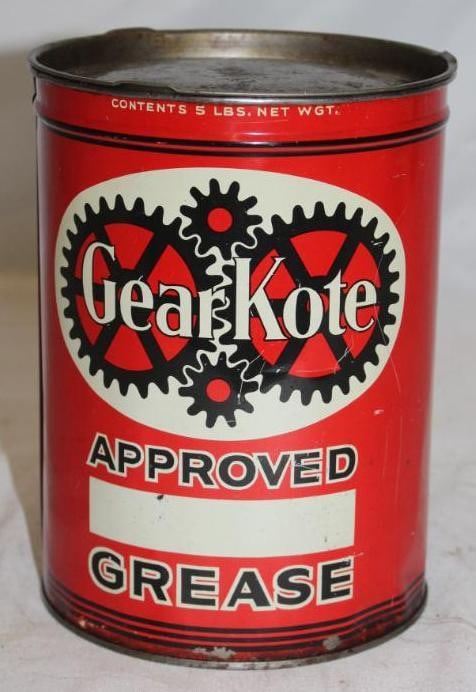 Gear Kote Advertising Grease Can: 5lb