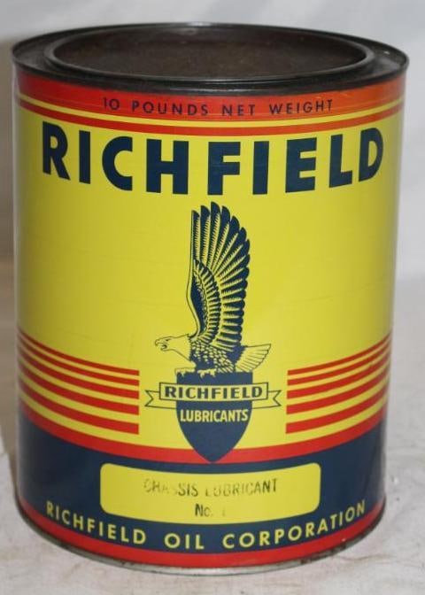 Graphic Richfield Lubricants Grease Can (1 of 2)
