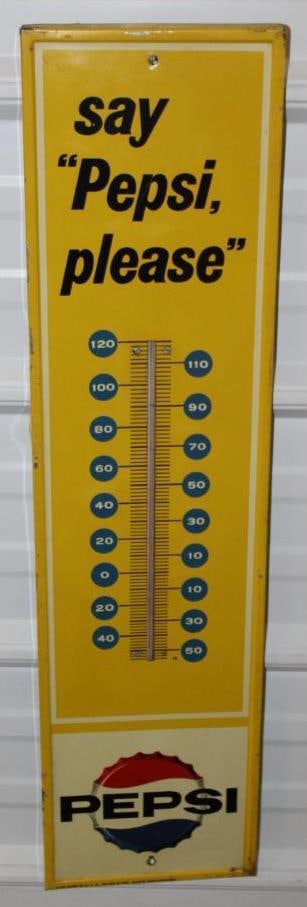 "Say Pepsi Please" Pepsi Cola Advertising Thermometer (1 of 6)