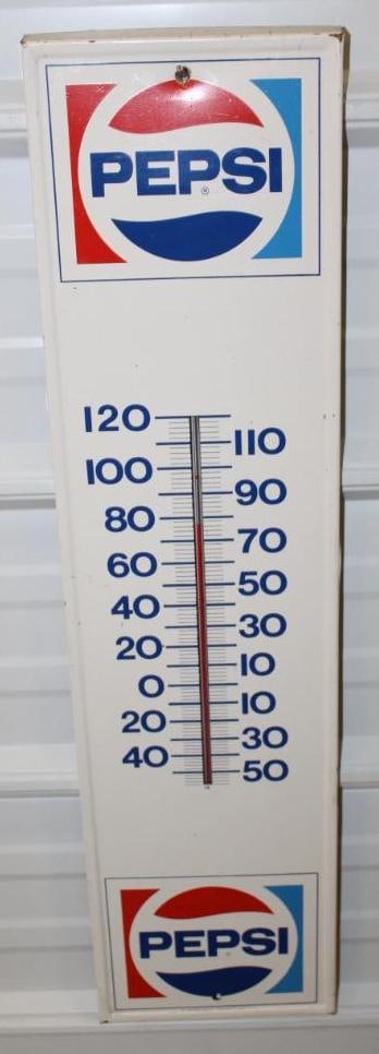 Pepsi Cola Metal Advertising Thermometer (1 of 6)