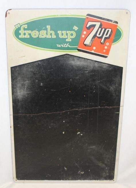 Fresh Up with 7-Up Soda Advertising Chalkboard Sign (1 of 4)