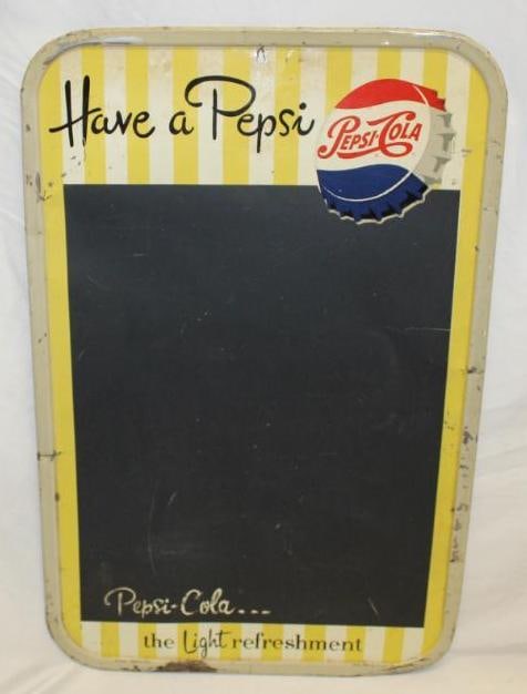 Pepsi Cola Soda Advertising Chalkboard Metal Sign (1 of 6)