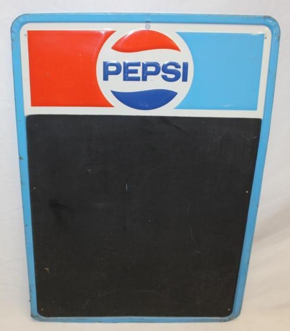 Pepsi Cola Soda Advertising Chalkboard Metal Sign (1 of 4)