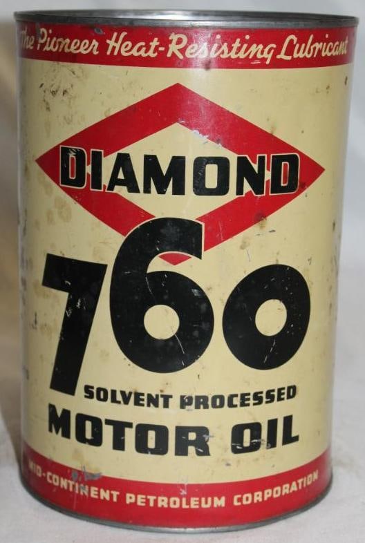 Diamond 760 Metal 5 Quart Motor Oil Can (1 of 3)