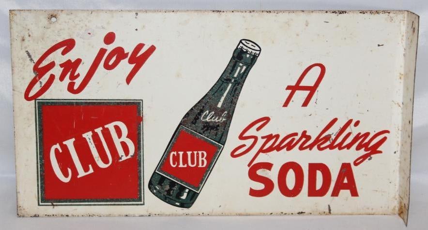 Club Soda Advertising Flange Sign (1 of 5)