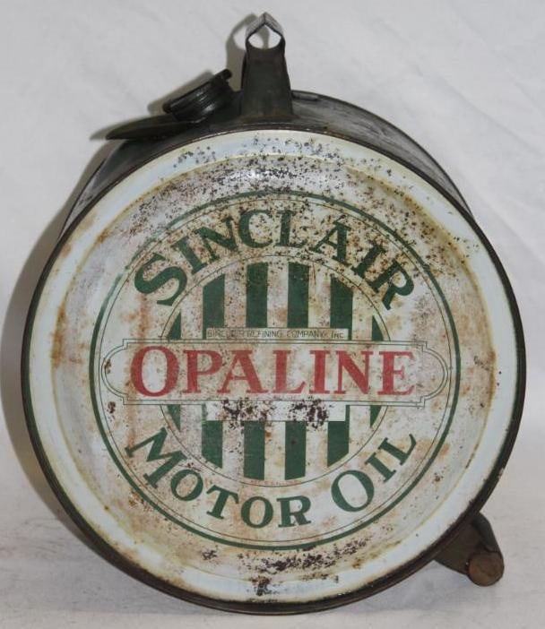 Sinclair Opaline 5 Gallon Rocker Oil Can (1 of 4)