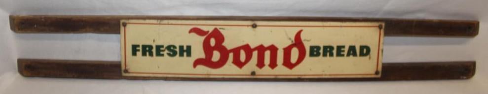 Fresh Bond Bread Advertising Door Push Sign (1 of 3)
