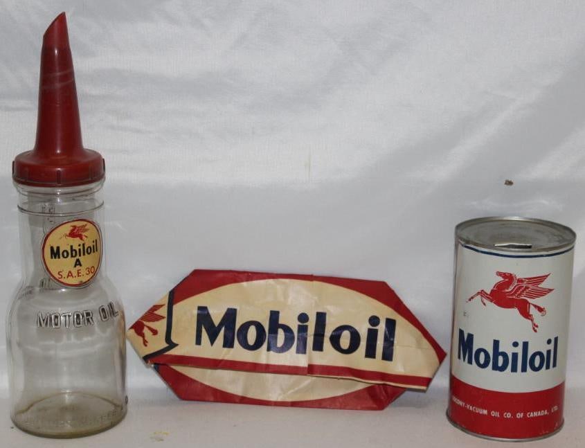 Group of 3 Mobiloil Advertising Items (1 of 2)