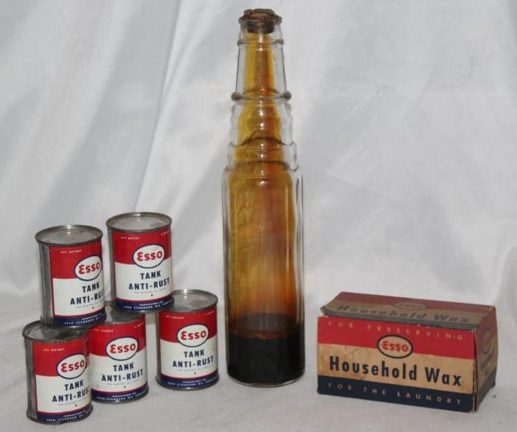 Group of 7 Esso Oil Cans and Bottles (1 of 2)