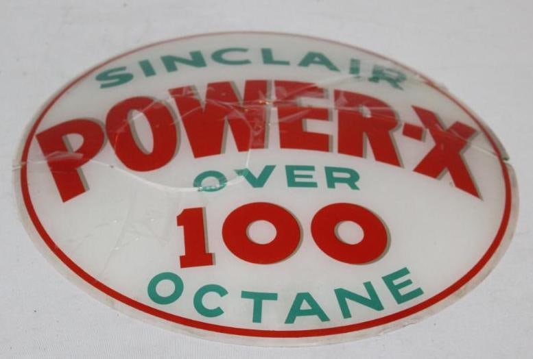 13.5" Sinclair Power-X Over 100 Gas Pump Globe Lens (1 of 4)
