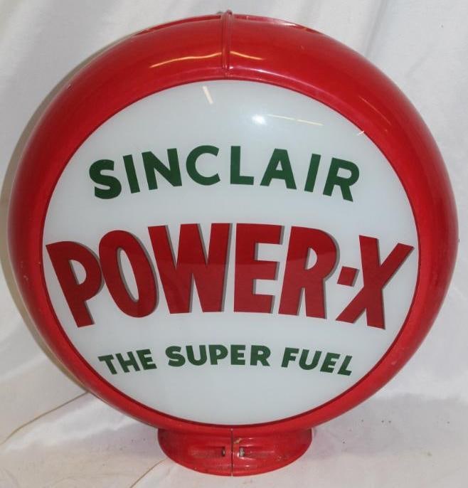 Sinclair Power-X Gas Pump Globe (1 of 3)
