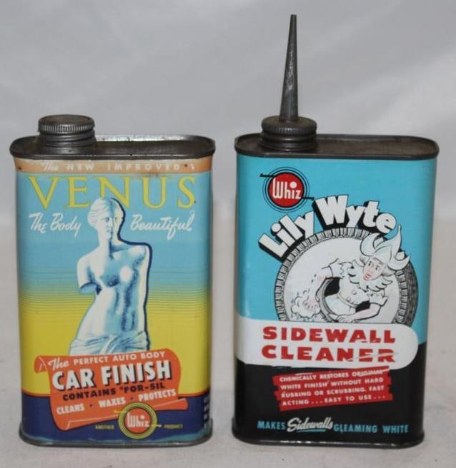 Group of 2 Whiz Cleaner Cans Venus and Lily Wyte: both 1 pint