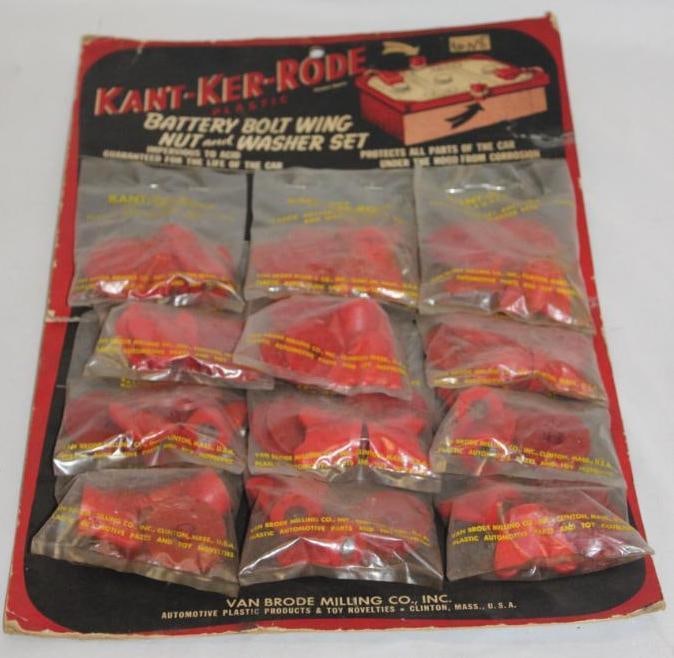 NOS Kant-Ker-Rode Battery Bolts Advertising Countertop Display (1 of 4)