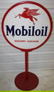 Mobiloil Pegasus Porcelain Curb Sign
