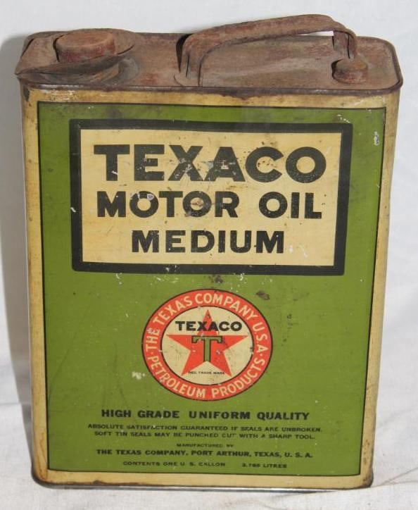 Texaco Port Arthur 1 Gallon Motor Oil Can (1 of 5)