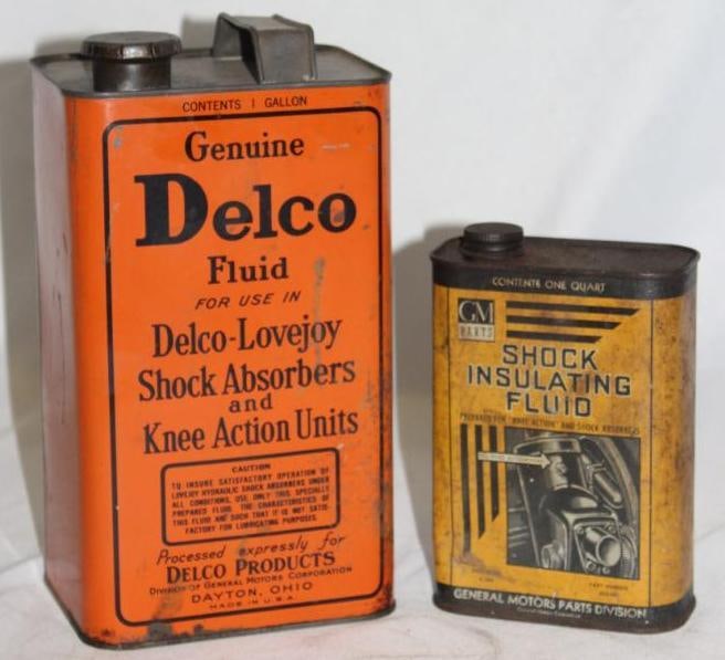 Group of 2 General Motor Delco Shock Absorber Oil Cans (1 of 2)