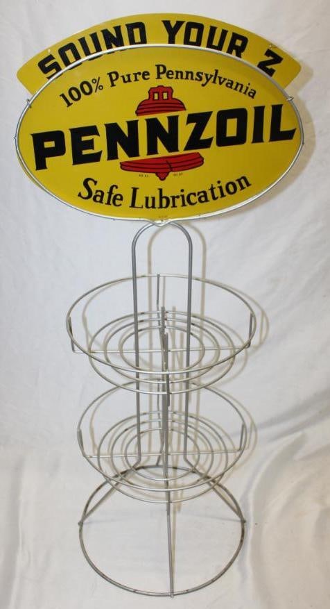 Pennzoil Sound Your Z Oil Can Display Rack (1 of 6)
