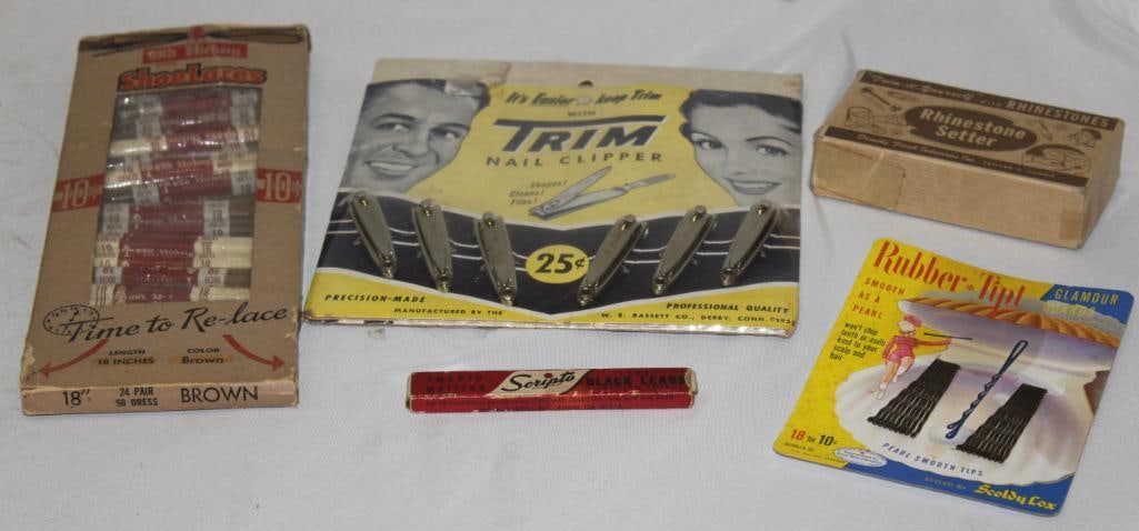 Group of 5 NOS Household Advertising Display Packs (1 of 5)