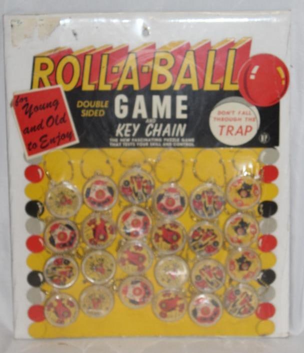 NOS Roll-A-Ball Game & Key Chain Advertising Counter Top Display (1 of 4)