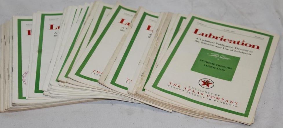 40 Issue of Texaco Lubrication Technical Advertising Books; 1956-1959 (1 of 2)