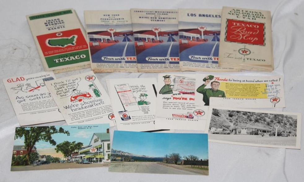 Group of 13 Texaco Road Maps and Post Cards (1 of 4)