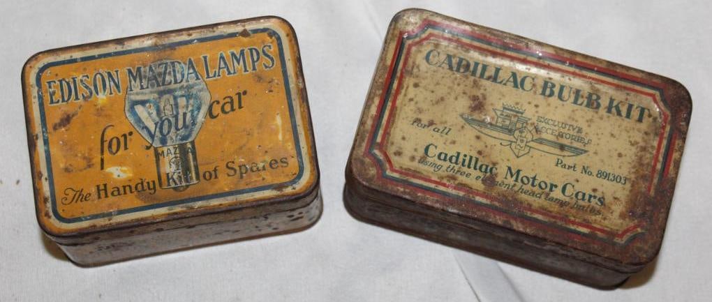 Group of 2 Auto Light Bulb Kits Cadillac and Edison Mazda (1 of 5)