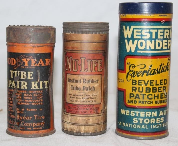 Group of 3 Tire Patch Repair Kits; Goodyear, Western Wonder, Nu-Life (1 of 2)