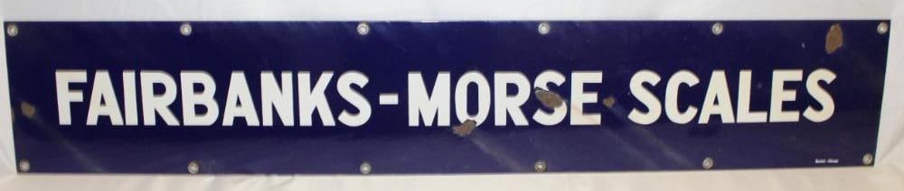 Fairbanks-Morse Scales Porcelain Advertising Sign (1 of 6)