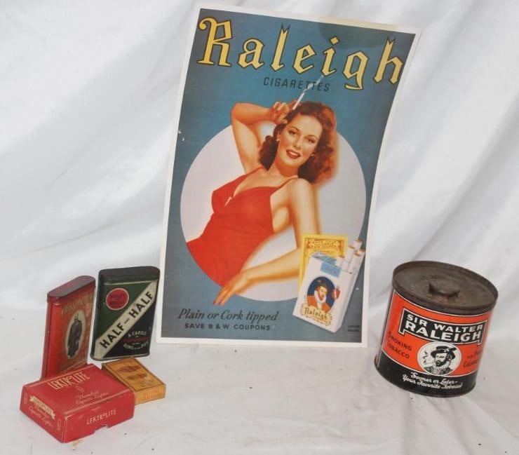 Group of 6 Tobacco Related Advertising Items (1 of 7)