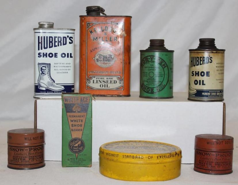 Group of 8 Household Advertising Tins and Boxes (1 of 4)