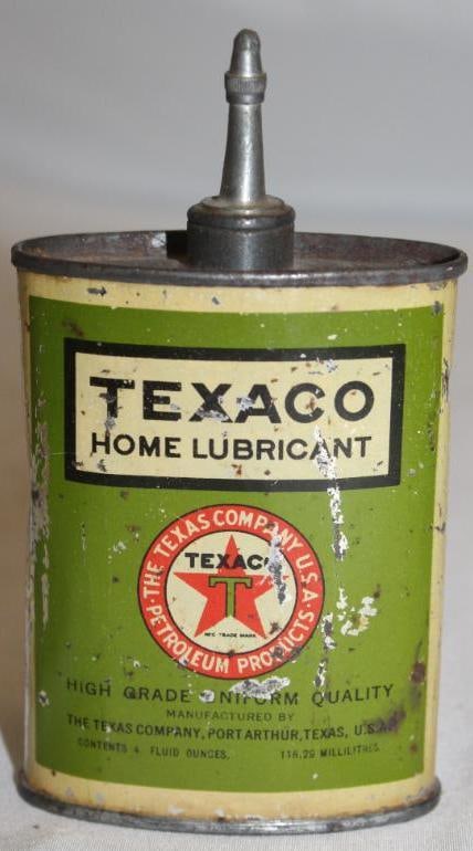 Texaco Home Lubricant Lead top Oiler Can (1 of 2)